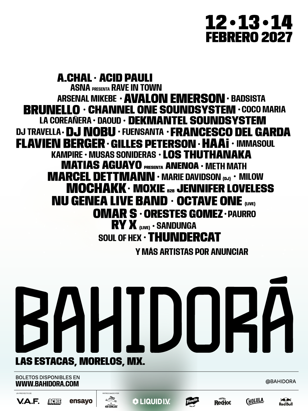 Line Up Bahidorá